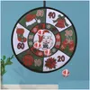 Decorazioni natalizie Palline Gioco da tavolo per freccette Set Natale per bambini 4 Appiccicoso Sicuro Set per famiglie adorabili Ornamenti Consegna a domicilio Giardino festivo Dhkox