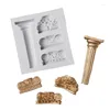 Baking Moulds European Pattern Retro Roman Column Fondant Cake Mold Silicone Chocolate Fudge Dry Pez Utensils