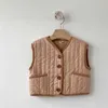 다운 코트 0-3y 소년 새로운 솔리드 조끼 슬리빙 가디건 가을 의류 유아 어린이 간단한 싱글 브레스트 재킷 느슨한 줄무늬 코트 R230905