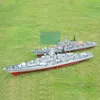 ElectricRc Boats 1100 RC Gemi Modern Sınıf Füze Destroyer Bitmiş Kit Modeli Büyük Savaş Gemisi 230906