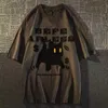 Deeptown Grunge Cat Tshirts Women Harajuku Korean Fashion Oversize Long Sleeve T Shirts Female Hip Hop Vintage Grey Top Loose