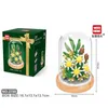 Modèle d'avion bloc de construction fleur plante modèle 3D jouet décoration de la maison en pot chrysanthème assemblage brique fille enfant cadeau 230907