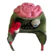 Beanie / Skull Caps Zombie Eyes Headgear Gorros de punto Sombrero Sombrero de lana Sombrero de bombardero Todo fósforo A prueba de viento para fiesta Disfraz de Halloween Accesorio R7RF x0907