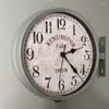壁時計イングランド二重面時計モダンデザインリビングルーム装飾レトロウォッチミュートメタルホームデコアゼガーサイエニー