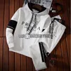 Tracksuits masculinos moda masculina tigre luxo impressão hoodies + calças esportivas terno pulôver suéter e jogging sweatpant conjunto streetwear x0907