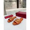 New 23ss Designer Women Sandals Slippers Outdoors Sexy Slide grainy cowhide Casual Sandal Summer Luxury Fashion brand Ladies Beach Slippers
