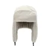 BeanieSkull Caps Ciclismo de invierno Sombrero de esquí Orejeras cálidas Espesar Felpa con orejeras para hombres y mujeres Piel sintética Gorra a prueba de viento Bombardero ruso 230907