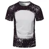 Women Supplies Sublimation party Bleached Shirts Heat Transfer Blank Bleach Shirt Bleached Polyester T-Shirts US Men FS9535337N