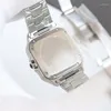 Wristwatches Men's Watch Casual Sports Stainless Steel Strap Automatic Waterproof Luxury Square Dial
