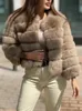 Kadın kürk sahte kürk oftbuy gerçek kürk kış ceket kadınlar doğal kürk rakun dış giyim oneck kalın sıcak lüks kadın artı boyut 230906
