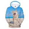 Heren Hoodies Schattige Dieren Hond 3d Print Mannen/Vrouwen Laxity Hoodie Casual Oversized Trui Mode Sweatshirt Trend Mannen kleding