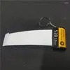 Nyckelringar sublimering av tomt minnesfilm Keychain Key Ring Transfer Printing Material 100st/Lot