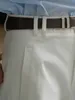 Женские брюки s Celana panjang putih katun murni wanita celana Fashion longgar kaki lebar kasual pinggang tinggi 2023 230907