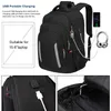 Рюкзак XQXA для мужчин 17 дюймов сумка для ноутбука унисекс дорожный рюкзак Scholl для подростков USB зарядка противоугонный замок цвет черный