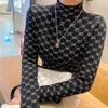 Maglione da donna Maglione dolcevita elasticizzato spesso mantiene caldo camicetta lavorata a maglia moda punk top autunno inverno Pullover Coats313O
