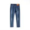 Mäns jeans Autumn Winter Men Slim Fit European American Tbicon High-End Brand Small Straight Pants (201-216 Thin) F225-9