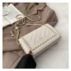 2023 Spring and Autumn New Single Shoulder Crossbody Women's Leisure Lingge Chain Small Square Fashion Bag Women 50% Off Outlet Store