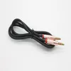 Dual-Stecker-AUX-Audiokabel, 1 m, 3,5 mm vergoldeter Stecker, TPE-Prägung