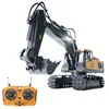 Electricrc Car RC ExcavatorBulldozer 120 24 GHz 11ch RC Construction Truck Engineering Vehicles Education Toys for Kids With Light Music 230906