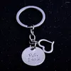 Porte-clés Amour Coeur Charme Porte-clés Grand-mère Amis Dog Tag Porte-clés Femmes Hommes Porte-clés Bijoux Amoureux Cadeaux D'anniversaire Amitié