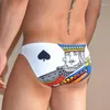 Homens de banho sexy mens nadar briefs bikini troncos de natação para juventude menino maiô praia banho shorts zwembroek homem 2023