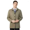 Chaquetas para hombres MLSHP Primavera Otoño Alta calidad Manga larga Un solo pecho Color sólido Negocios Casual Hombre Abrigos Abrigos 4XL