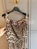 Robes décontractées Vêtements pour femmes Vêtements pour femmes Robe pour femme Soirée élégante Bal d'été 2023 Soie Impression léopard