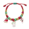 Koraliki bransoletki dla kobiet panie dziewczęta kolorowe świąteczne liny tkane ręcznie robione bransoletka Przyjaciel Hurtowy
