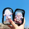 Storage Boxes Bins Jewelry Organizer Transparent Box Pouch Mystery Keychain Bag Case Thicken Wallet Cute Doll Organization 230907