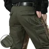 Spodnie męskie proste nogi Man Man Spring Multi-Pockets Wojskowe Spodnie Wojskowe Spodnie Autumn Army Botton Joggers Duże rozmiar 48