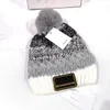 barn mössa baby stickad hatt kepsar pojkar flickor hatt barn hattar fasion höst och vinter räv hårboll unisex varm skalle hatt