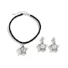 Necklace Earrings Set Ailodo Big Plastic Star Pendant Jewelry For Women Simple Fashion Party Wedding Girls Gift 2023