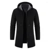 Herrenjacken TPJB Autumn Street Long Hip Hop Coats Mode männliche Kapuzejacke