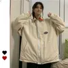 Deeptown Kuh Druck Kpop Reversible Cargo Jacke Frauen Harajuku Streetwear Oversize Zip Trainingsanzug Weibliche Hippie Windjacke Mantel