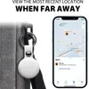 Militag Key Finder Item Finders MFi-gecertificeerd Bluetooth GPS Cat Dog Locator Tracker Anti-verlies apparaat Werkt met Apple Find My