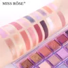 Тени для век MISS ROSE 18 цветов Aqua Pearl Glitter Matte Eyeshadow Профессиональная палитра для макияжа Легко наносится 230906