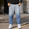 Jeans pour hommes Streetwear Hip Hop Low Rise Baggy pour hommes Pantalons de mode coréenne Pantalons en denim croisés Cargo Punk Vêtements