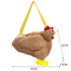 Borse da sera Divertenti donne a forma di gallina Borsa in peluche Simpatico cartone animato di pollo Borsa a tracolla a tracolla Borsa da viaggio per donna Borse da ragazza Borse 230906