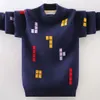 Jersey Suéter para niños Ropa de invierno para niños O Cuello Tejer Ropa para niños Mantener caliente 230906
