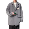Erkekler Suits Pi Shuai Hong Kong Stil Takım Palto Gevşek Boyut Modaya Giyim Moda Günlük Yakışıklı Palto Ceket