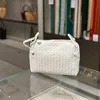 Luksusowa torba BVS Designer Botteg Vena Bags Nodini Diagonal Straddle Bag White X