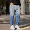 Jeans pour hommes Streetwear Hip Hop Low Rise Baggy pour hommes Pantalons de mode coréenne Pantalons en denim croisés Cargo Punk Vêtements