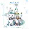 Blokken Luxe Kastelen Speeltuin Huis Films Winter Paard Cijfers Bouwstenen Set Speelgoed voor Meisjes DIY Gift R230907