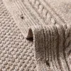 Chalecos para hombres Hombres Chaleco de punto de lana gruesa Sin mangas Cardigan Suéter Chaqueta Botones Abajo V Cuello para otoño Invierno Moda Ropa casual A2301