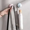 Ganchos 1 PCS Impressão bonito auto-adesivo resistente reutilizável gancho de parede para cozinha banheiro quarto criança casa titular diy