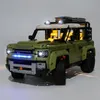 Aircraft Modle Technical Land SUV Rover Defender Car Model 93018 Building Brucks Bricks Educational Toys for Children Girnici di compleanno Regali di Natale 230907