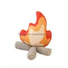 Kissen/Dekorative Kissen Neue Flamme Kissen Lagerfeuer Plüsch Spielzeug Cartoon Nette Puppe Kissen Kinder Drop Lieferung Dhgfx