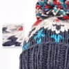 Szerokie brzegowe czapki wiadro moda urocze druk haftowe czapki dla kobiet mężczyzn zimowa wełna ciepła futrzana pompom workowate dzianinowe czapki czapki gorros invierno 230907