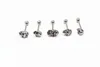 Labret Lip Piercing Bijoux 14g 50pcs Livraison gratuite Corps PUNK EMO Crâne Tête Langue Langue Anneau Bar Mamelon Bouclier Barbells 230906