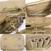 Utomhuspåsar Taktiskt intervallpåse Molle System 600D Vattentät pistolskytte Pistol Storage Pack Khaki Hunting Tillbehör Verktyg Sling Bag 230907